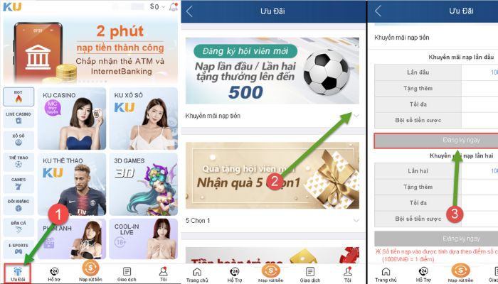 Khuyến mãi Kubet dành cho lần nạp tiền đầu tiên 100% cho anh em game thủ