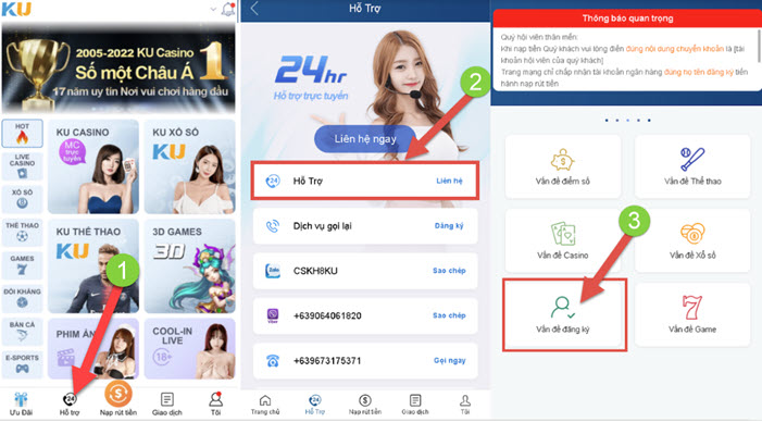 Cách mở khóa tài khoản kubet